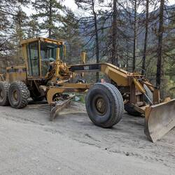 Damit werden hier die straßen im Winter geschoben