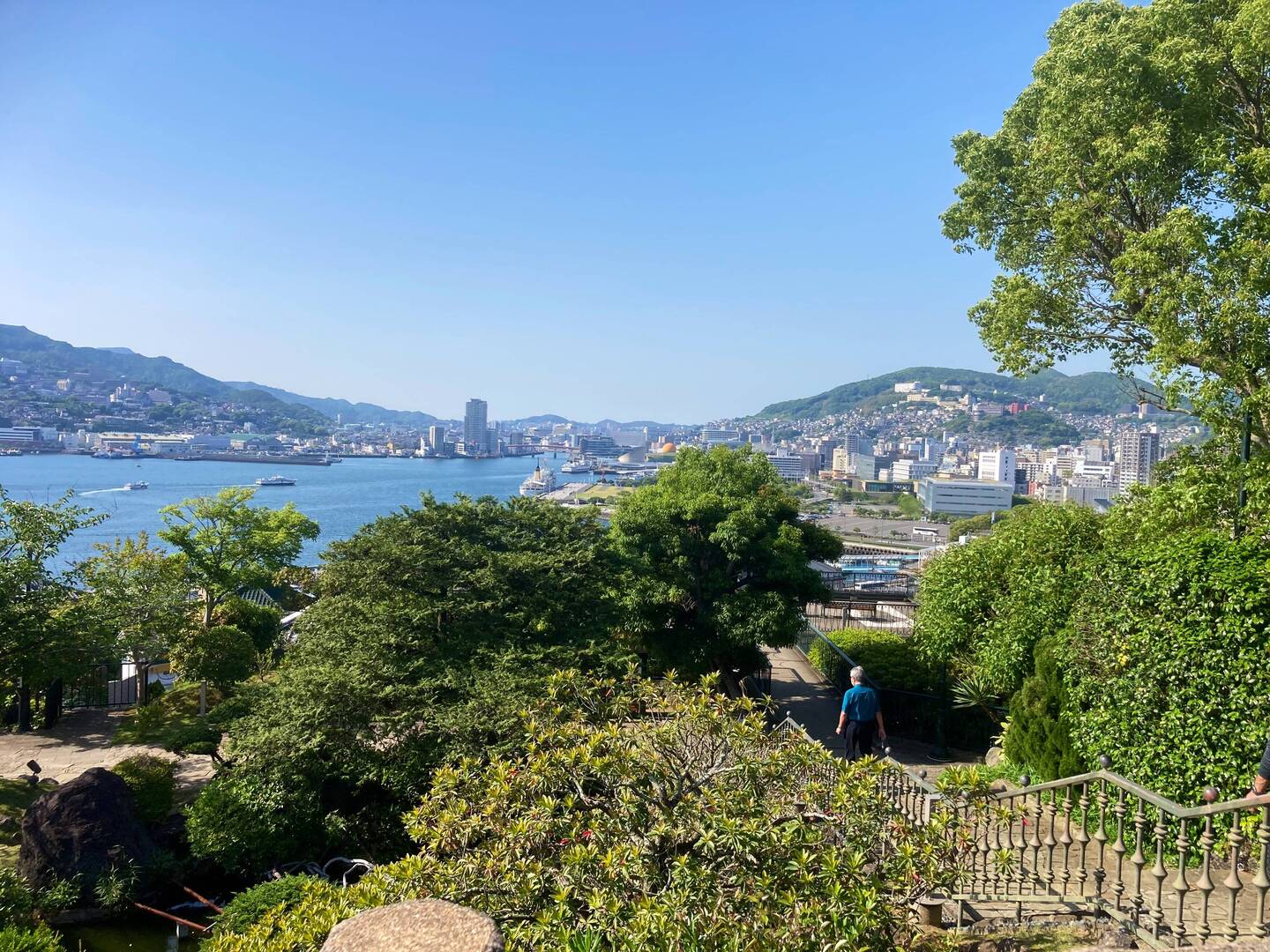 Nagasaki Harbour from Glover Garden.
