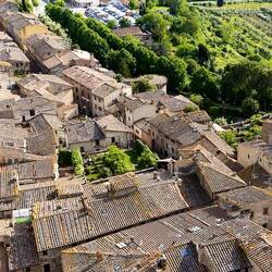 Blick über die Dächer von San Gimignano