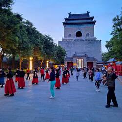 A bit of community activity in the hutong