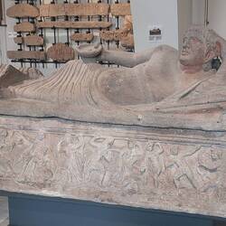 This aristocrat has been displayed in how he would have wanted, relaxed pose