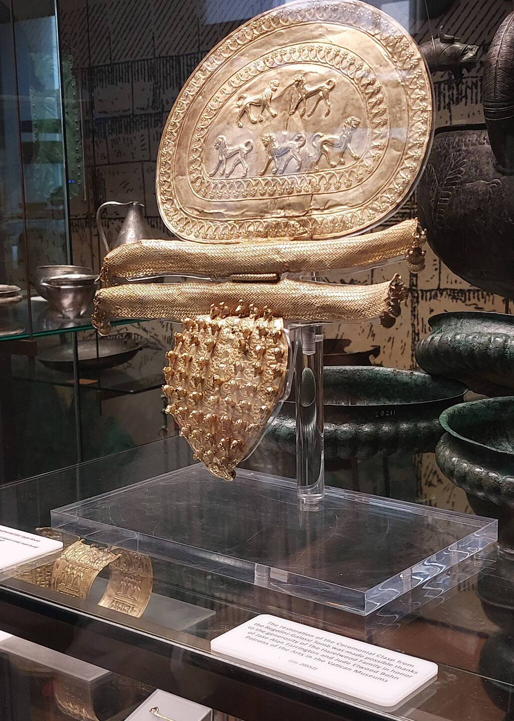 Solid gold artifacts discovered during excavations