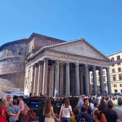 The crowds were large it was deemed to be but a fifth of the number of visitors in the high season