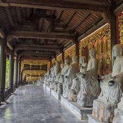 A few of the 500 Arhat statues