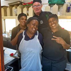 The amazing kitchen staff