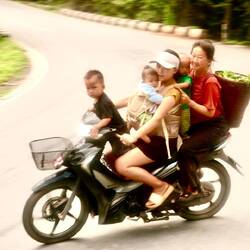 Sportlich unterwegs. Ich denke es hätte mindestens noch einer mehr drauf gepasst.