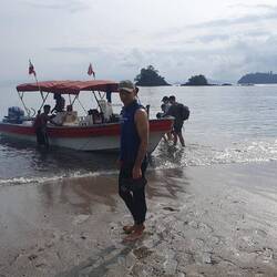 Am nächsten Morgen vor der Abfahrt :)