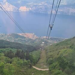 Blick aus der Gondel in Richtung Malcesine.