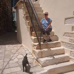 Marble steps inside the Venetian Castle