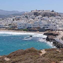 Looking back to Naxos from Temple of Apollo