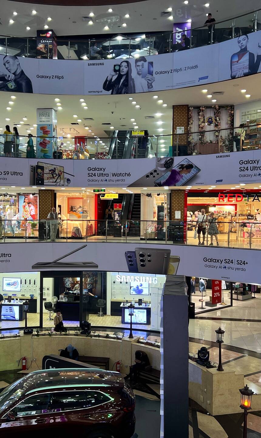 Moderne Shopping-Mall in Tashkent