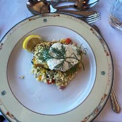 Kingklip on Tabouleh salad