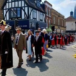 Der neue Bürgermeister wird inauguriert