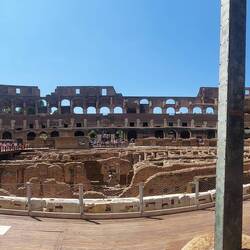 An earthquake meant it was left to rack n ruin until the Pope deemed it of National significance