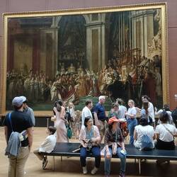 The size of some of the paintings were ginormous