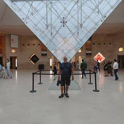 Dave with a pyramid growing out of his head