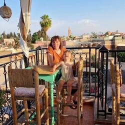 Sonne genießen zum Abendbrot