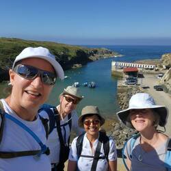 So excited to get started on the trail out of Porto Covo