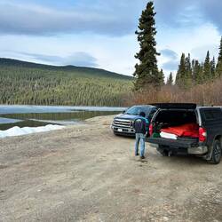 Campsite at Dease Lake