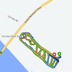 Unser Laufrunde auf einer der Raststätten