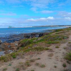 The coastline as we're leaving Sines