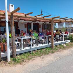 Lunch stop on the coast. Great food!