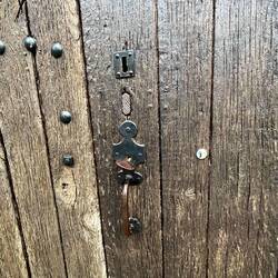 Veraire Church Door. All the small churches were similar, and open anyway