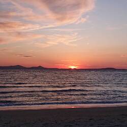 Sunset in the bay