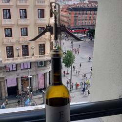 Complimentary wine, I could get used to this. This was cheaper than an Air bnb too.