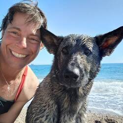 Zwei Wasserratten am Meer