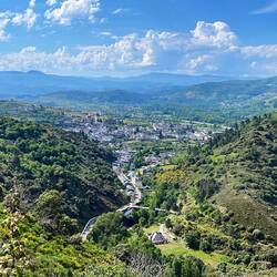 The town of Villafranca below