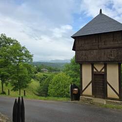 The main watch tower guarding the route up to the Château fort