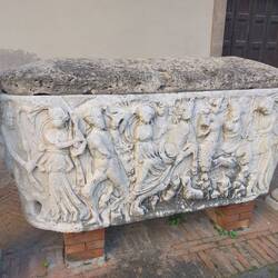 Crypt that may hold the remains of someone of wealth from a noble Salerno family