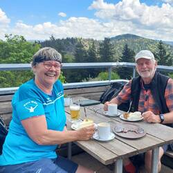 KuK an der Kötztinger Hütte, mit Blick nach Böhmen!