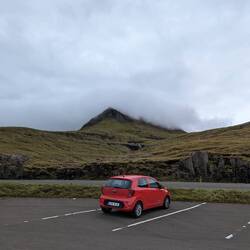 Weiter geht's zur Fähre nach Mykines! Mal wieder Nebel