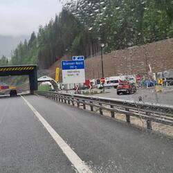 Am Brenner immer noch Regen.