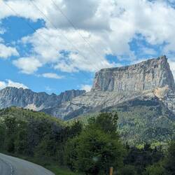 There's the rock we will hike around.