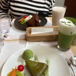 Green tea morning tea.