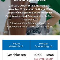 … ja, Miitwoch geschlossen … 🔒