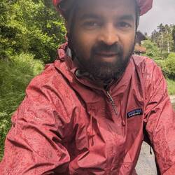 Uphill at least keeps me warm