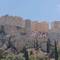 The Acropolis and The Pedestal of Agrippa from a rock below.