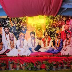 John and George with the Maharishi