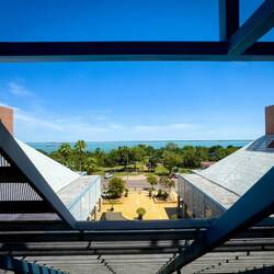 View of the Esplanade from our room at the Double Tree — Darwin, NT.