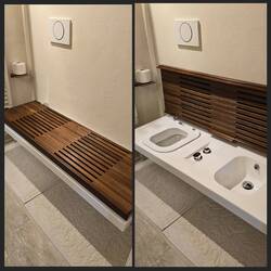 interessante Konstruktion im Badezimmer