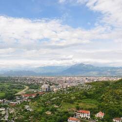 Blick nach Shkodra hinunter