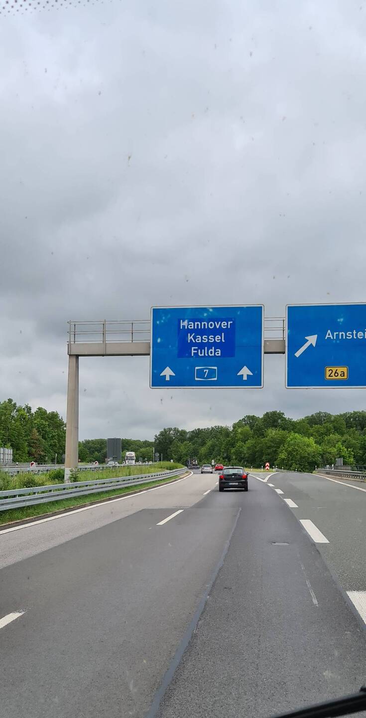 Richtung Heimat.