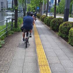 Notice the yellow path