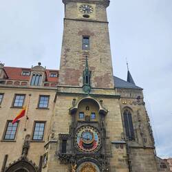 Die bekannte Prager Rathausuhr