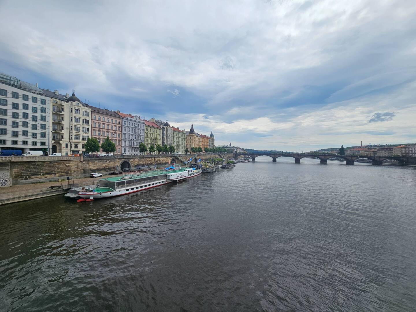 Blick auf die Moldau