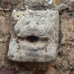 Lion head fountain